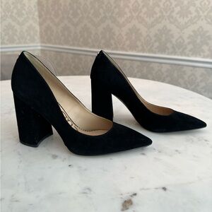 Sam Edelman Halton black suede block heel